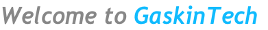 Welcome to GaskinTech